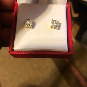14kt 1/3 CTW Diamond earrings